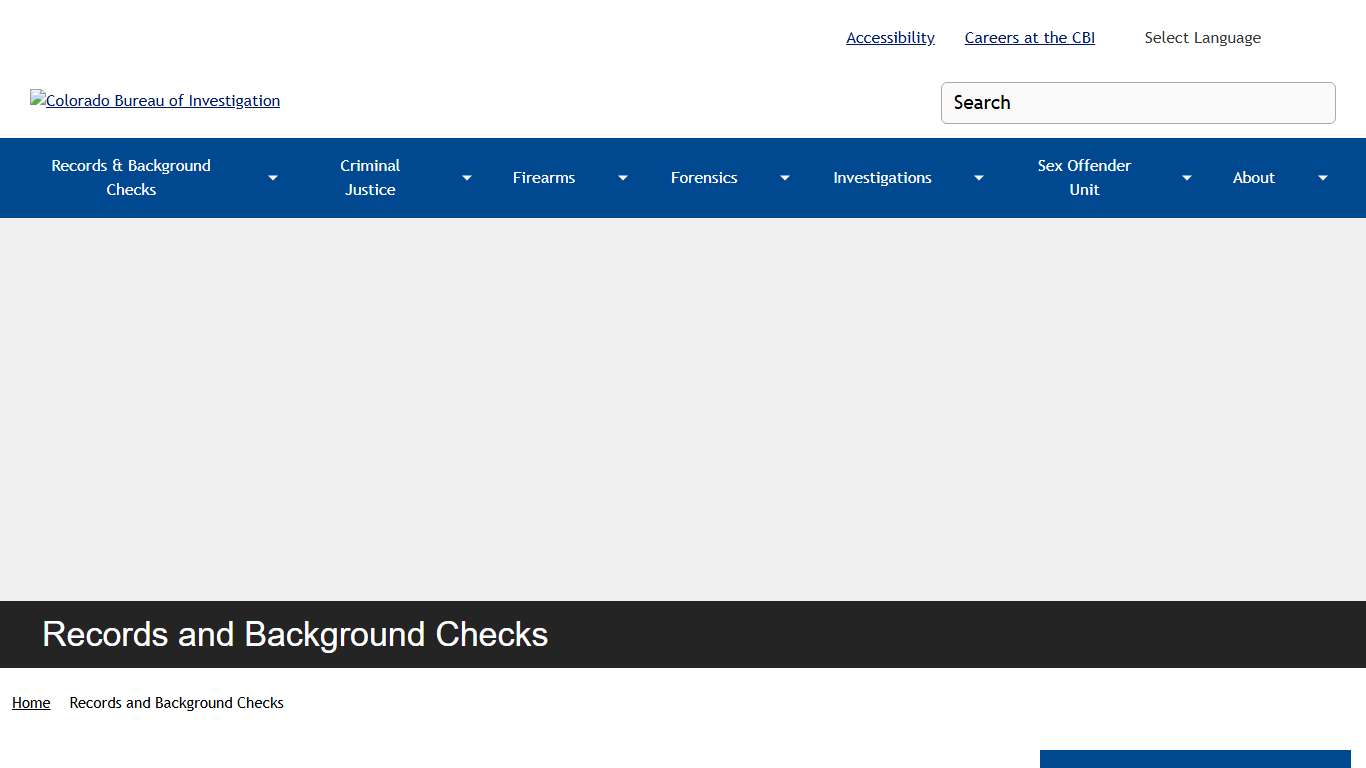 Records and Background Checks Colorado Bureau of Investigation